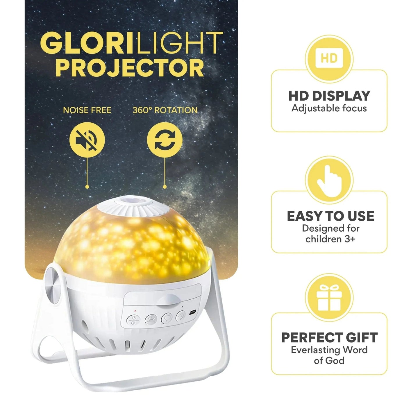 Starter Kit: Projector with Six Bible Verse Discs - NextVisionCart